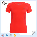 Bequeme Farbe Kurzarm T-Shirt Damen Fitness Wear